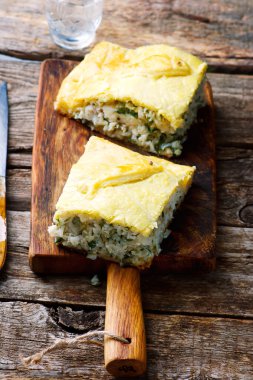 Balık pasta ve pirinç