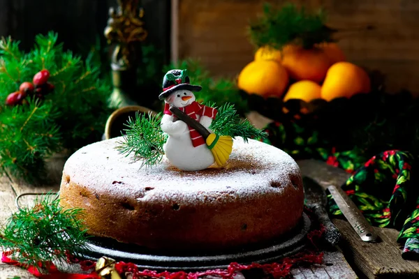 Tort tradițional de Crăciun — Fotografie, imagine de stoc