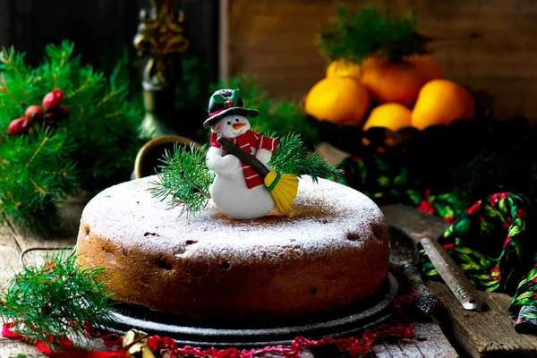 Gâteau de Noël traditionnel — Photo