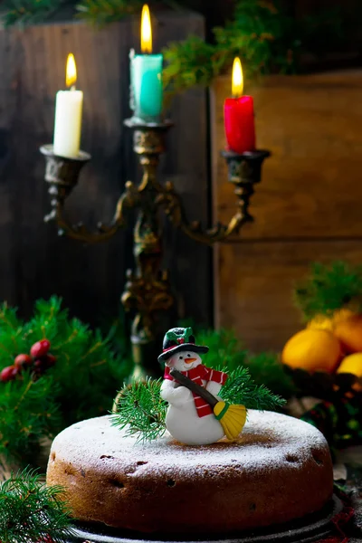 Traditional Christmas cake — Stock Photo, Image