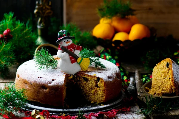 Torta di Natale tradizionale — Foto Stock