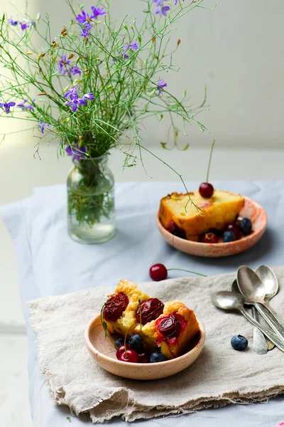 Pastel de ciruela casera — Foto de Stock