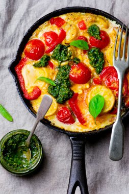 fritatta yaz sebze ile 