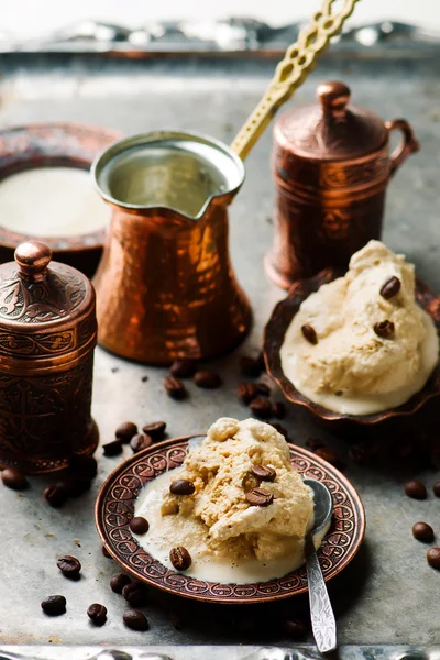 Hausgemachtes Kaffee-Eis — Stockfoto