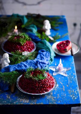 Garnet salatası bileziği. Geleneksel Rus Şenlik Salatası