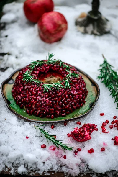 Bracciale Insalata Granato Insalata Festiva Russa Tradizionale — Foto Stock