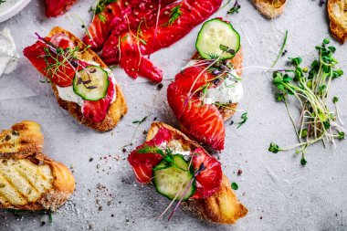 Pancar ve dereotlu somon Gravlax.style hugge.selektif odak