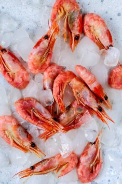 Taze Srimp.Üst manzara. Tarz kırsal. seçici odak