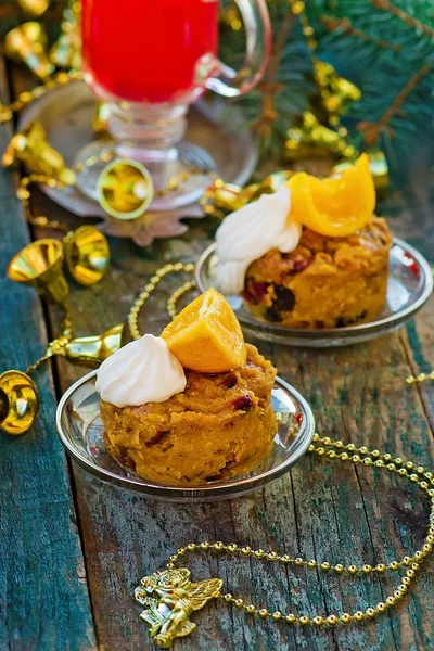 Fruit Christmas pudding — Stock Photo, Image