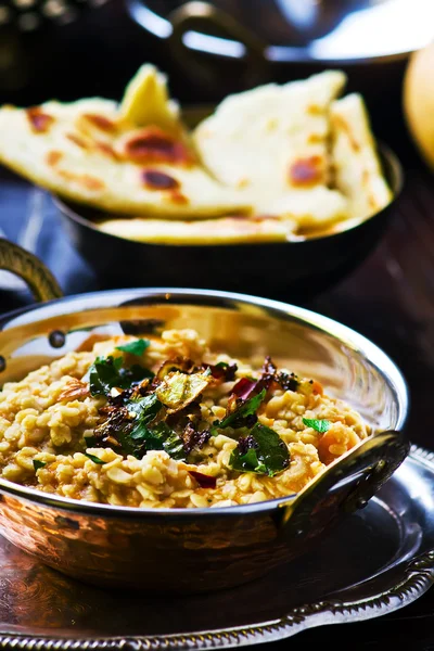 Dhal con la zucca. Cucina indiana — Foto Stock