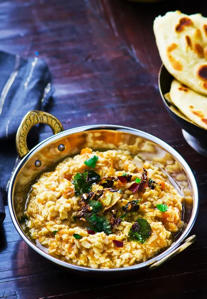 Dhal con la zucca. Cucina indiana — Foto Stock