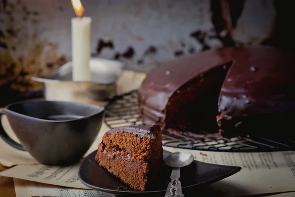 Torta Sacher. — Foto Stock