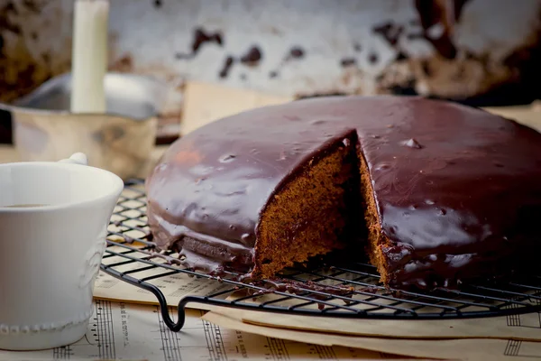 Torta Sacher. — Foto Stock