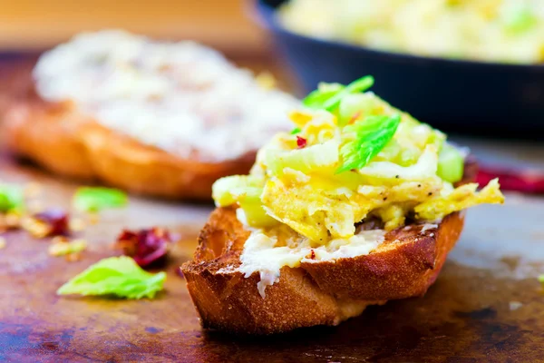 Bruschetta met selderij — Stockfoto