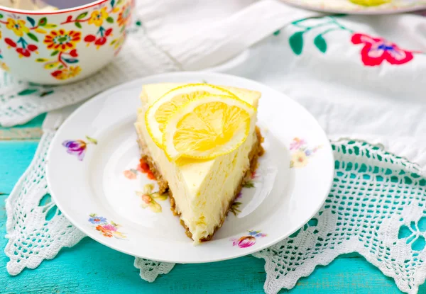 Lemon cheesecake — Stock Photo, Image