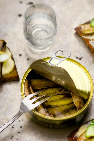 Sprats en conserve — Photo