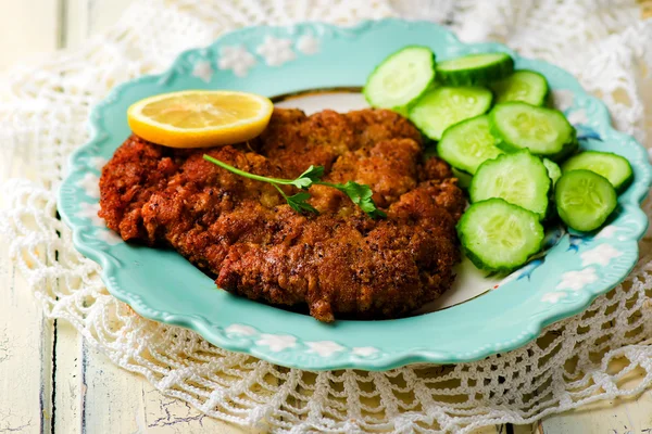 The Vienna schnitzel — Stock Photo, Image