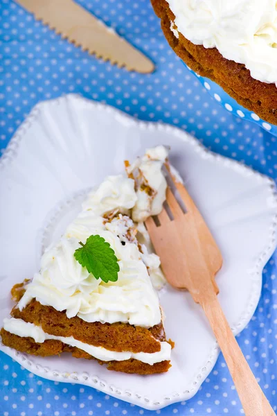 Pastel de crema de zanahoria de requesón —  Fotos de Stock