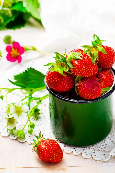Fresa fresca y orgánica — Foto de Stock
