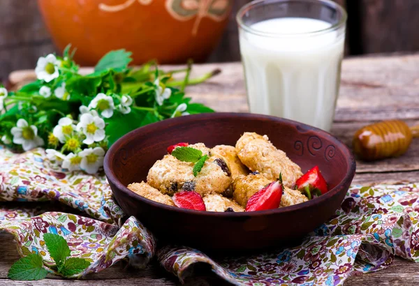 Frittelle di formaggio con crusca — Foto Stock