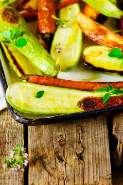 the baked summer vegetables 