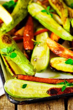 the baked summer vegetables 