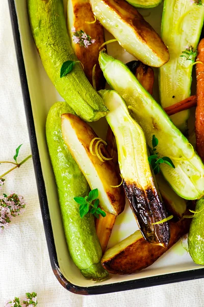 The baked summer vegetables — Stock Photo, Image