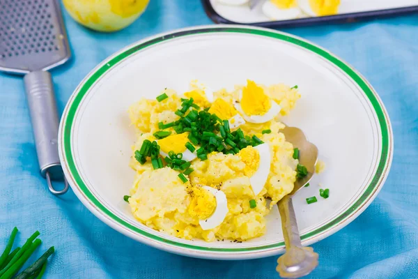 马铃薯沙拉配鸡蛋 — 图库照片