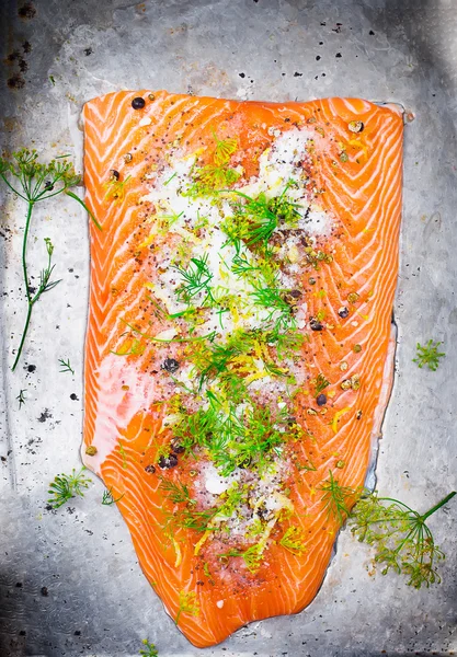 Gravlax — Zdjęcie stockowe