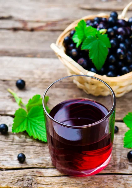 Cold drink from black currant — Stock Photo, Image