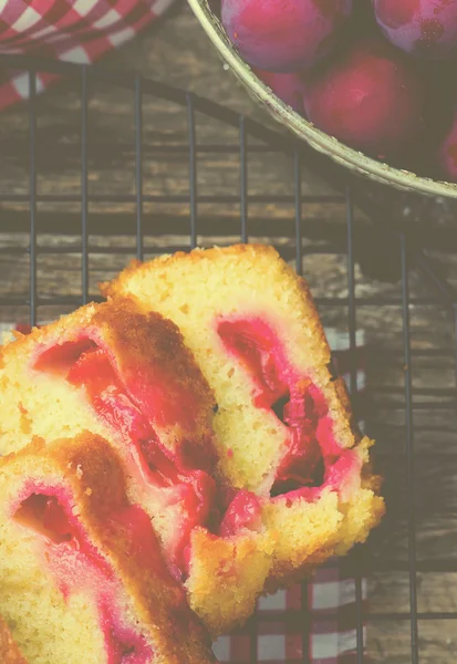 Pastel de ciruela casera —  Fotos de Stock