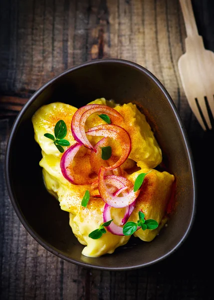 Ensalada de papa con cebolla — Foto de Stock