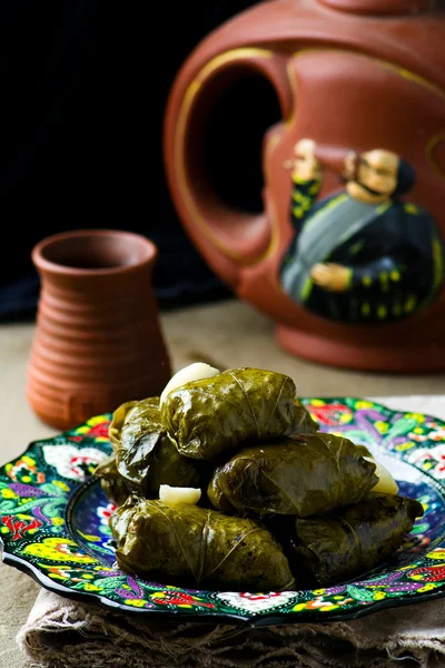 Dolma od hroznové listy. — Stock fotografie