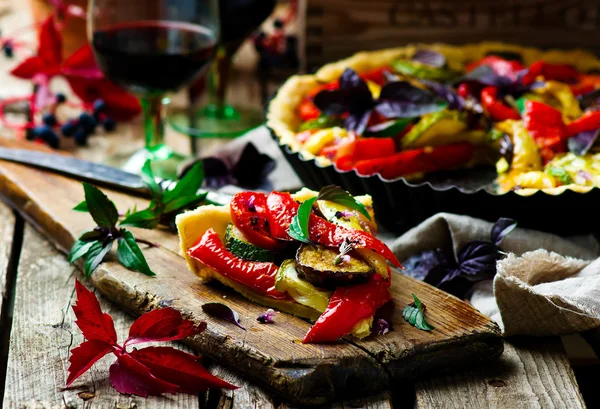 Vegetabiliska paj ratatouille — Stockfoto