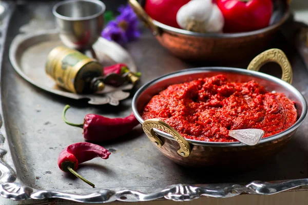 Muhammara la trempette arabe — Photo