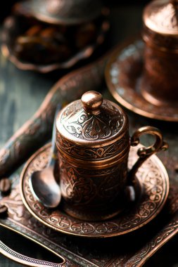 metal Türk geleneksel bardak kahve