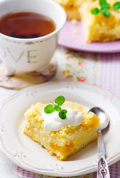 Millet and dried apricot  pudding — Stock Photo, Image