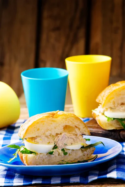 Sandwich met een tonijn — Stockfoto