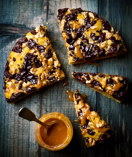 Pastel de calabaza y chocolate — Foto de Stock