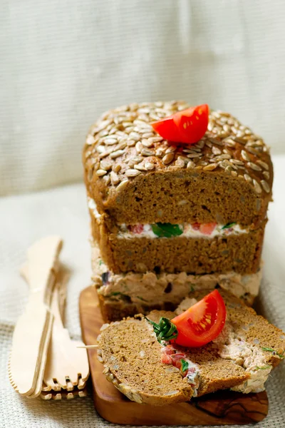 Panini pane con tonno — Foto Stock