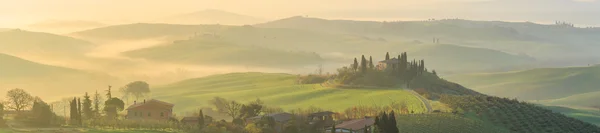 Wzgórza w Toskanii, Włochy — Zdjęcie stockowe