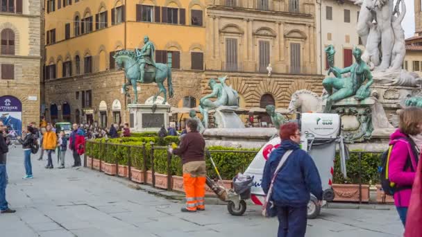 Piazza della Signoria — Stockvideo