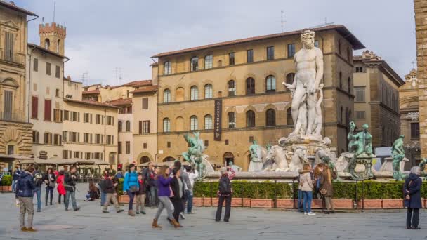 Piazza della signoria — Vídeo de stock