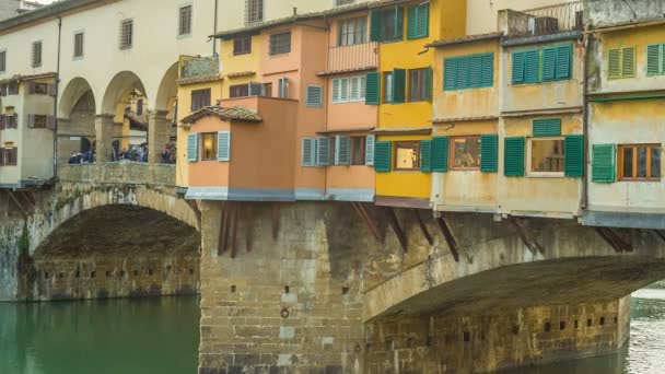 Ponte Vecchio, Florenz, Italien — Stockvideo