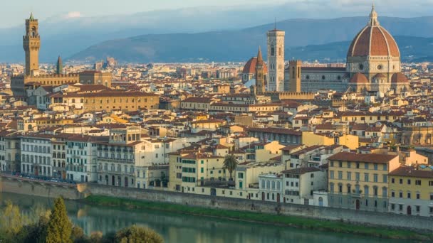Firenze korán reggel, Olaszország — Stock videók