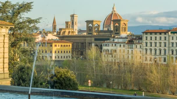 Florencia temprano en la mañana, Italia — Vídeo de stock