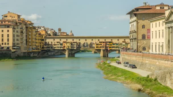 Ponte Vecchio, Floransa, İtalya — Stok video