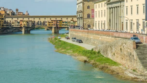 Ponte Vecchio, Floransa, İtalya — Stok video