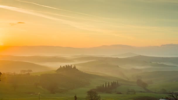 Toskana, İtalya tepeler görünümünü — Stok video