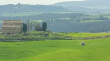 Toskana, İtalya tepeler görünümünü